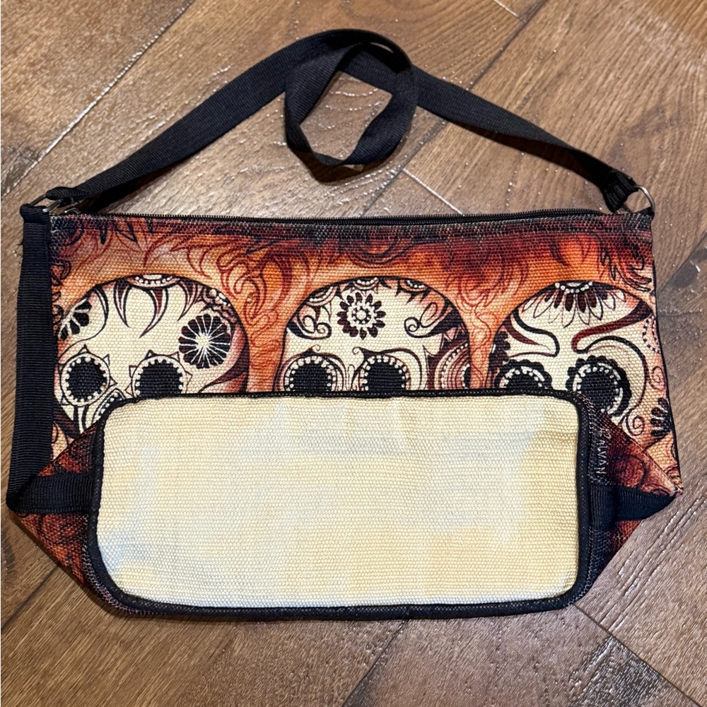 Sugar Skull Canvas Crossbody Bag NWOT - Picture 2 of 10